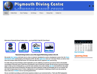 plymouthdivingcentre.co.uk screenshot
