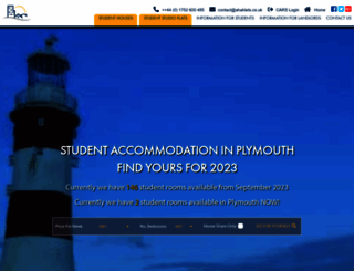 plymouthstudentaccommodation.com screenshot