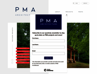 pmaarchitecture.com screenshot