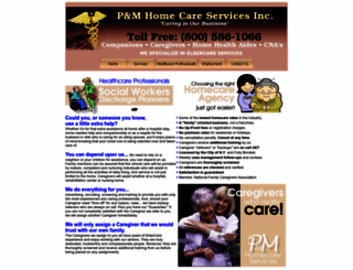 pmcaregivers.com screenshot