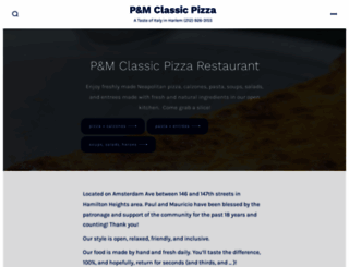 pmclassicpizza.com screenshot