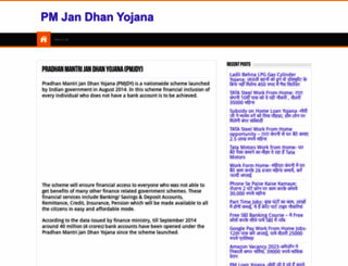 pmjandhanyojana.co.in screenshot