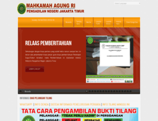 pn-jakartatimur.go.id screenshot