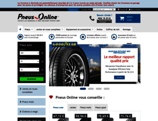 pneu-online.fr screenshot