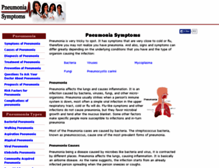 pneumoniasymptoms.org screenshot