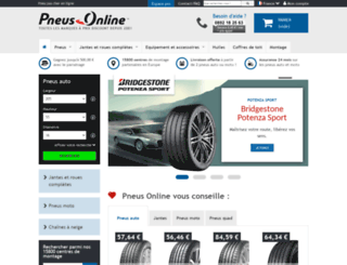 pneus-online.fr screenshot