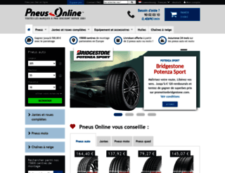 pneus-online.lu screenshot
