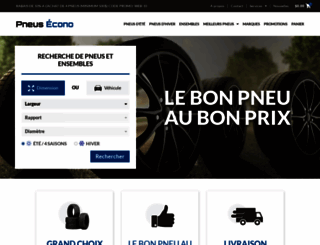 pneusecono.com screenshot