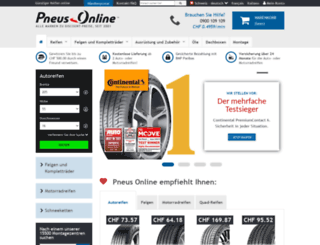 pneusonline.ch screenshot