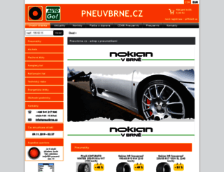 pneuvbrne.cz screenshot