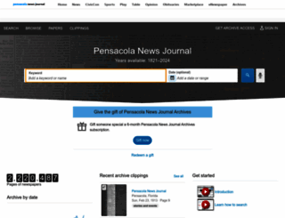 pnj.newspapers.com screenshot