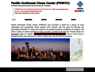 pnwchesscenter.org screenshot