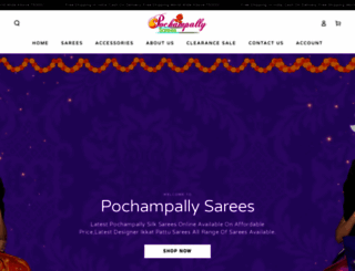 pochampallysarees.com screenshot