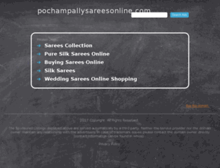 pochampallysareesonline.com screenshot