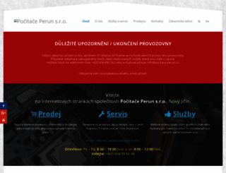 pocitace-perun.cz screenshot