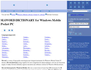 pocket-pc-dictionaries.penreader.com screenshot