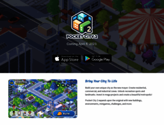 pocketcitygame.com screenshot
