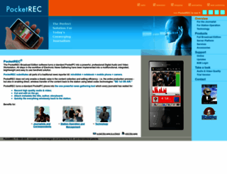 pocketrec.com screenshot