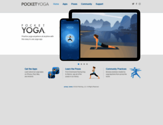 pocketyoga.com screenshot