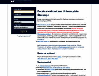 poczta.us.edu.pl screenshot