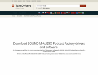 podcast-factory.takedrivers.com screenshot