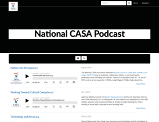 podcast.casaforchildren.org screenshot