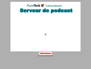 podcast.paristech.fr screenshot
