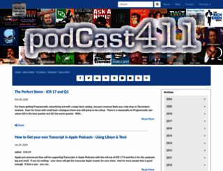 podcast411.com screenshot