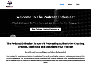 podcastenthusiast.com screenshot