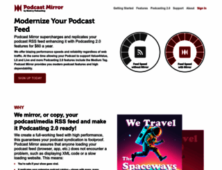 podcastmirror.com screenshot