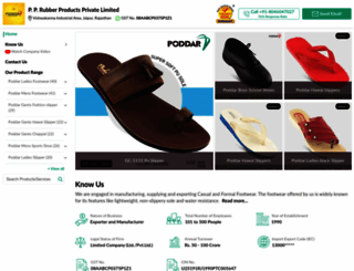poddarfootwear.com screenshot