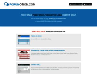 podeforum.forumotion.com screenshot