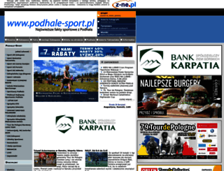 podhale-sport.pl screenshot