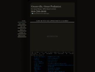 podiatristgreenvillesc.com screenshot