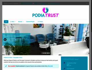 podiatrust.co.uk screenshot