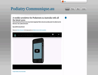 podiatry-communique.com.au screenshot