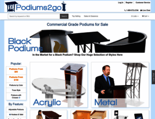 podiums2go.com screenshot