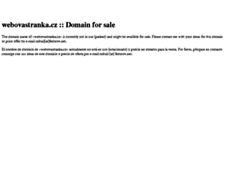 podman-1fbc.webovastranka.cz screenshot