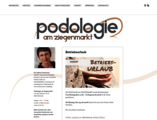 podologie-ziegenmarkt.de screenshot