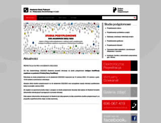 podyplomowe.asp.lodz.pl screenshot