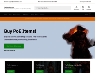 poeitemshop.com screenshot
