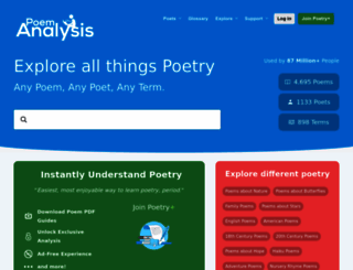 poemanalysis.com screenshot