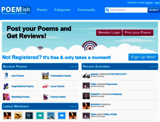 poemish.com screenshot