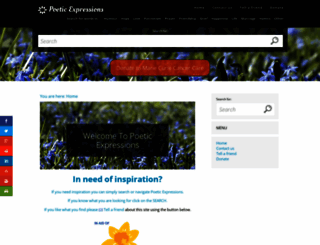 poeticexpressions.co.uk screenshot