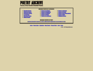 poetry-archive.com screenshot
