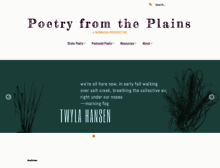poetryfromtheplains.org screenshot