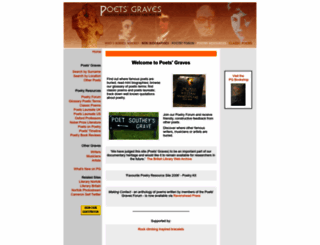 poetsgraves.co.uk screenshot