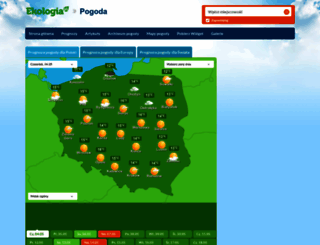 pogoda.ekologia.pl screenshot
