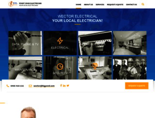 pointcookelectrician.com.au screenshot