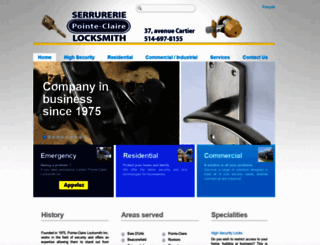 pointeclairelocksmith.com screenshot